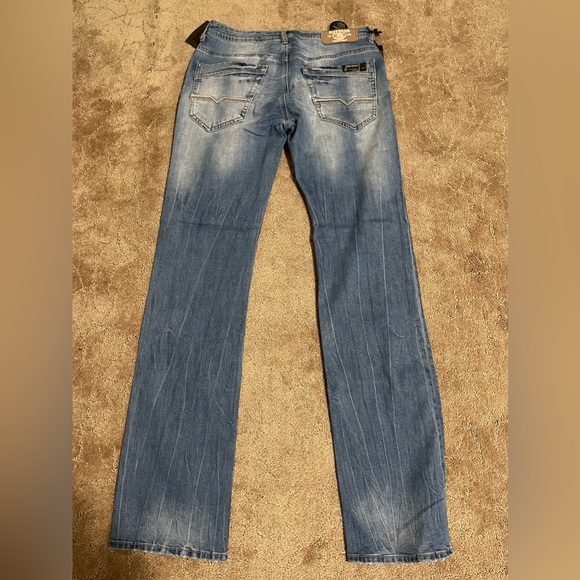 Buffalo David Bitton Jeans Mens Driven-X Blue Relaxed Straight Stretch 30x34 - Picture 6 of 10
